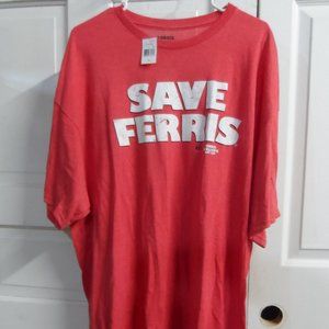 NWT Red Save Ferris T-Shirt Size 2XL
